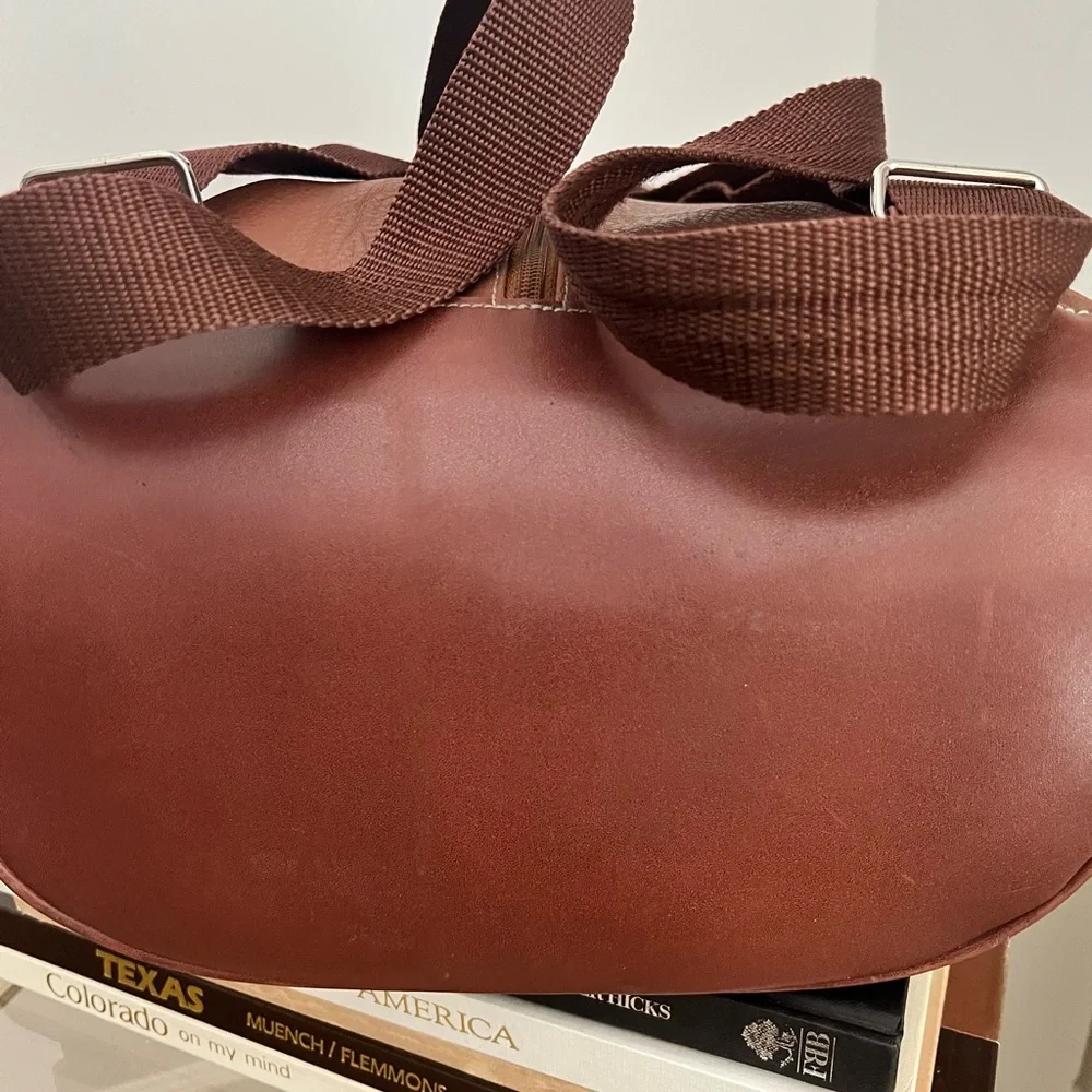 Esprit Brown Leather Backpack